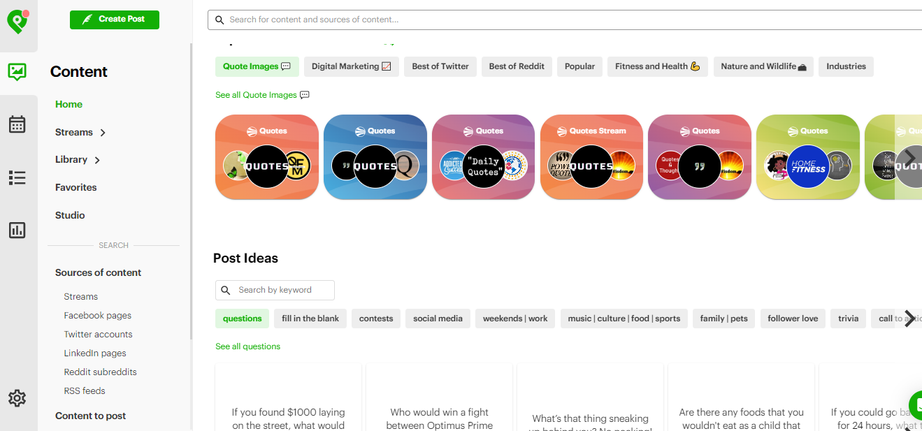 PostPlanner offers social media scheduling tools