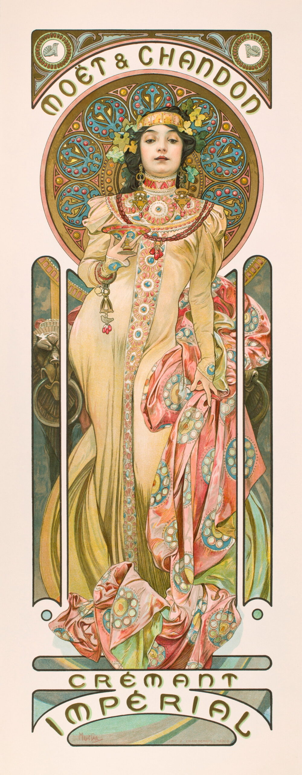 'Moët & Chandon: Grand Crémant Impérial', Alphonse Mucha (1899).