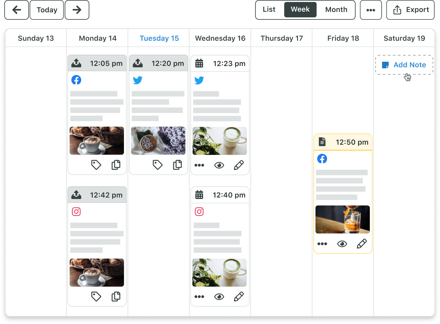 “Sprout’s content calendar allows you to efficiently schedule across socials”