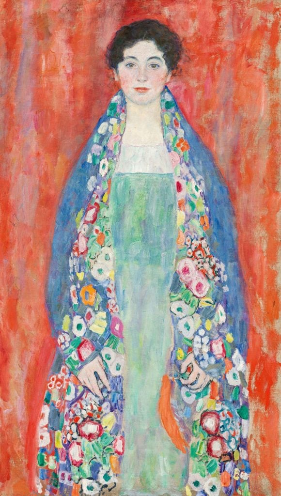 a painting of a woman by gustave klimt