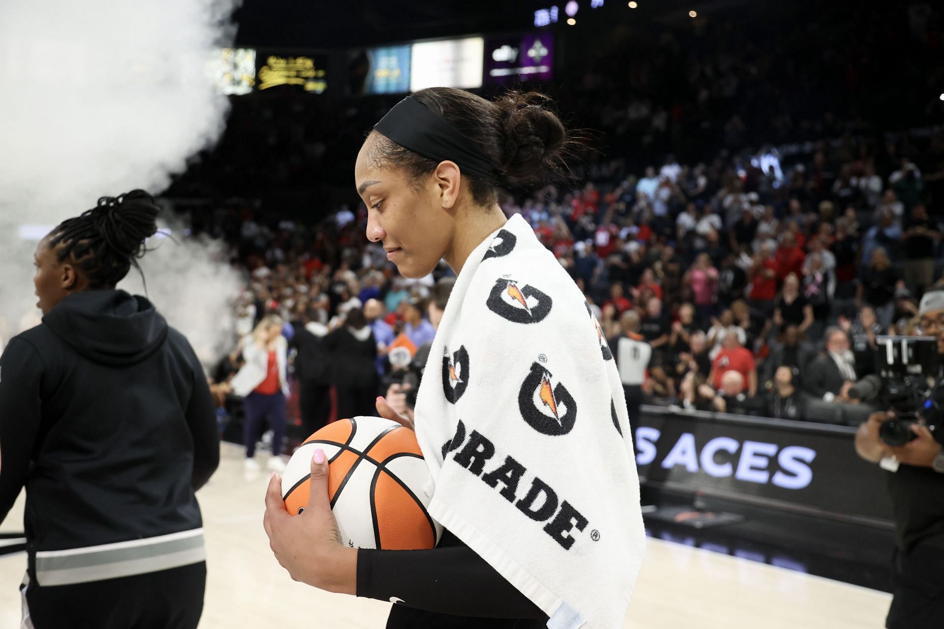 Las Vegas Aces star A'ja Wilson - Source: Getty