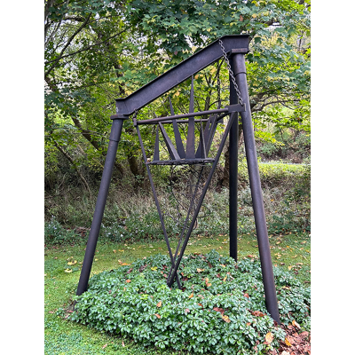 Allen Mooney, “Riders on the Storm,” 1982, fabricated steel