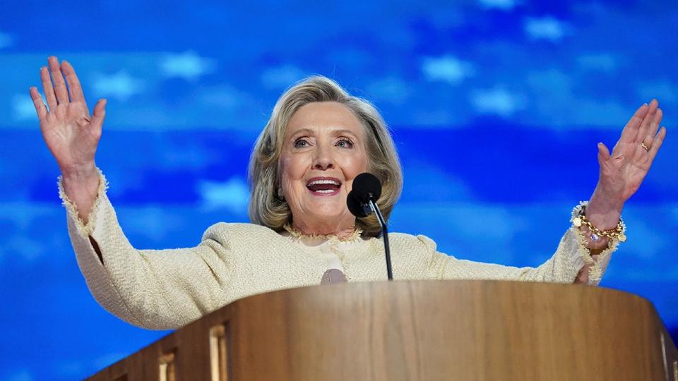 Hillary Clinton speaks at the Democratic National Convention