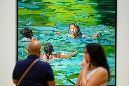 The Swimmers, 2023 by Joy Labinjo at Conversations in the Walker Art Gallery.