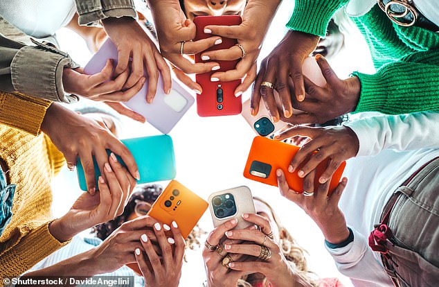 But despite this, women and girls are reluctant to take a break from social media because of ‘FOMO’ - fear of missing out - according to the Girls’ Attitudes Survey from Girlguiding (file image)