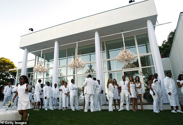 Combs hosted a 'White Party' in East Hampton, New York in September of 2007