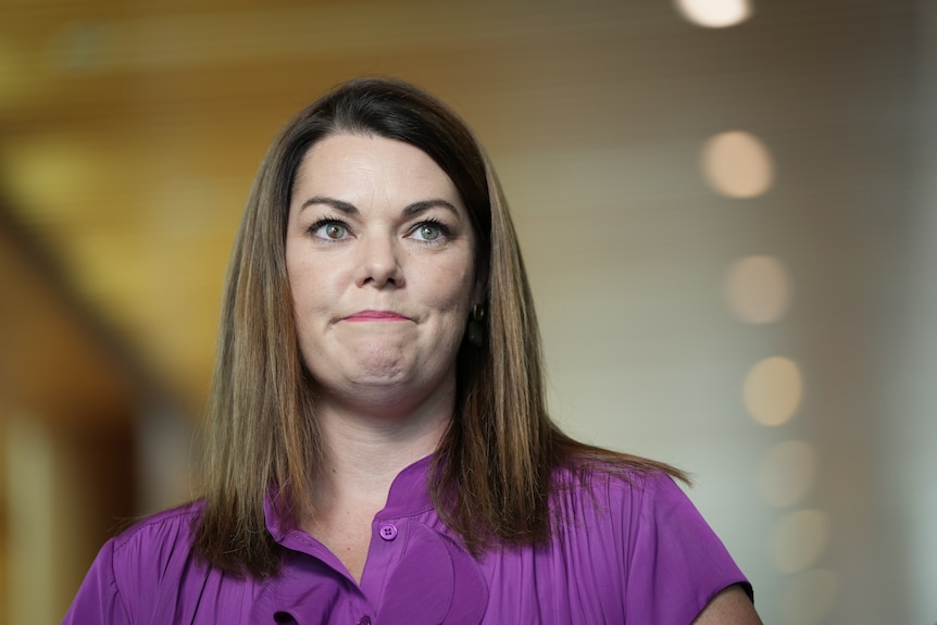Sarah Hanson-Young press conference