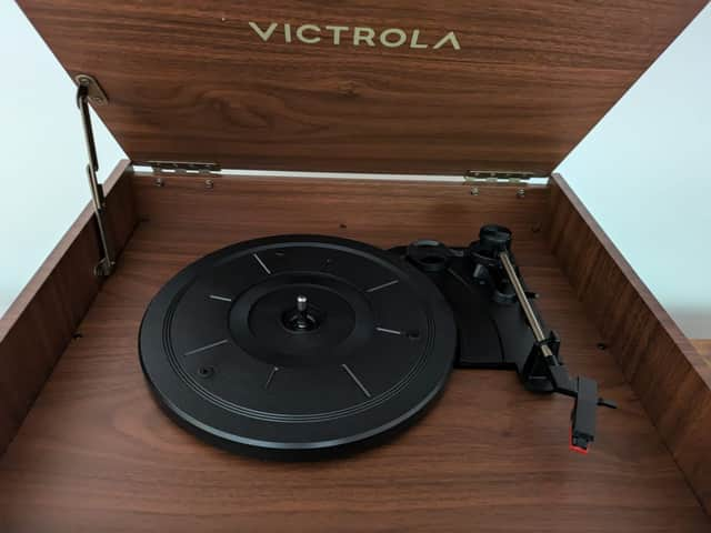 Victrola Century Music Centre has a record player within it