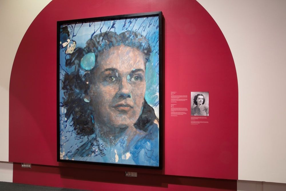 A portrait of Beverley Tosh's mother Dorothy at the Canadian War Museum.