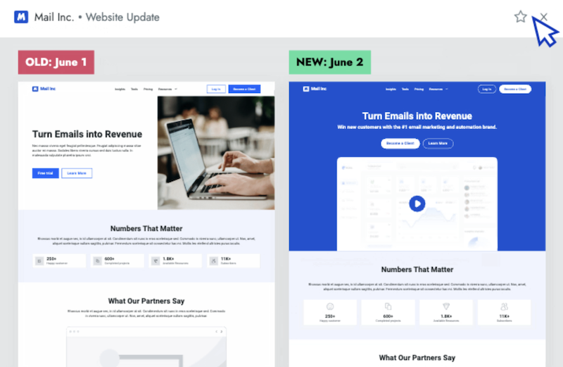 crayon website compare tool