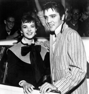 Natalie Wood and Elvis Presley, November 1, 1956. Memphis, TN.