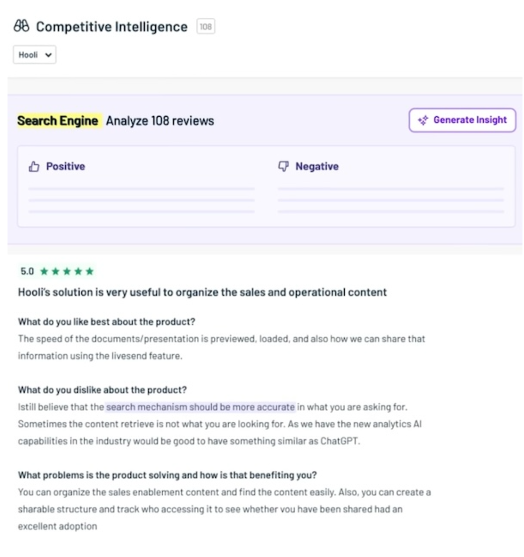 klue competitor review search results