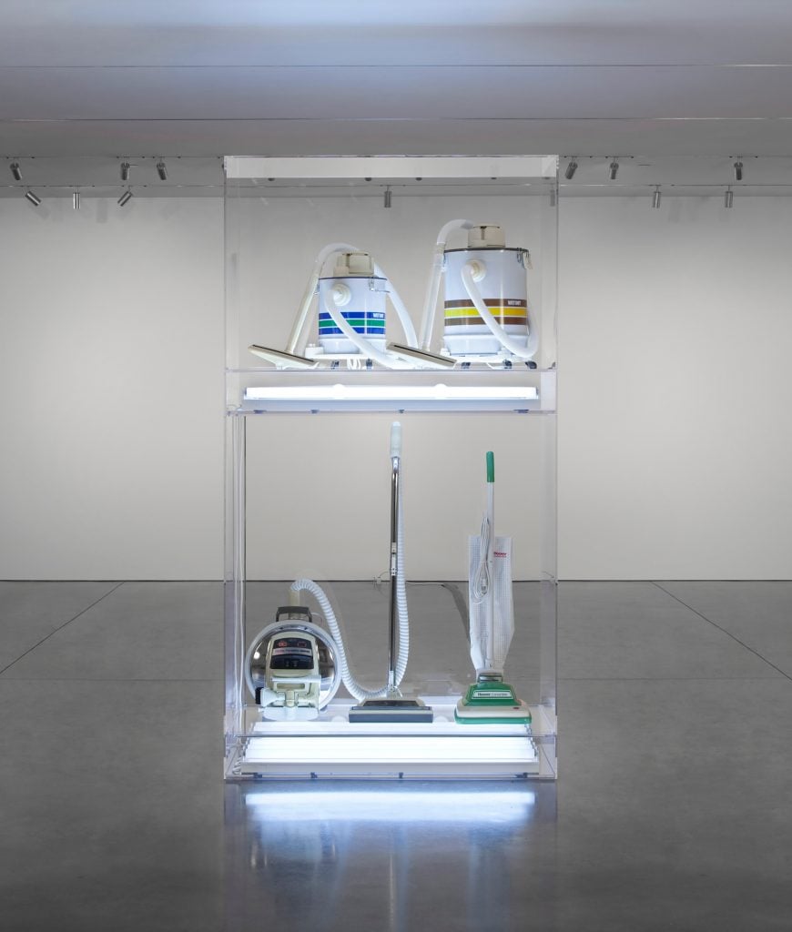 Jeff Koons, <I>New Hoover Celebrity IV, New Hoover Convertible, New Shelton 5 Gallon WetDry, New Shelton 10 Gallon Wet/Dry Doubledecker</I> part of Christie's auctions