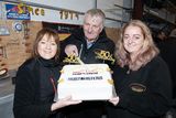 thumbnail: Declan, Bernie and Louise Power cutting the cake at the 50th Anniversary celebrations and the opening of the extension to their Ferrycarrig Autobody Repairs on Sunday afternoon. Pic: Jim Campbell