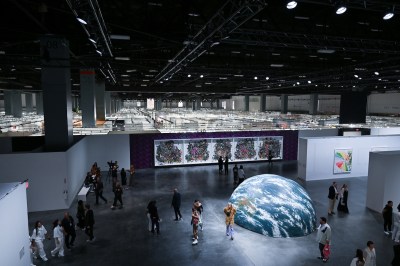 MIAMI BEACH, FLORIDA - DECEMBER 06: A general view of the atmosphere at the VIP preview of Art Basel Miami Beach at the Miami Beach Convention Center on December 6, 2023 in Miami Beach, Florida. (Photo by Jed Cullen/Dave Benett/Getty Images)