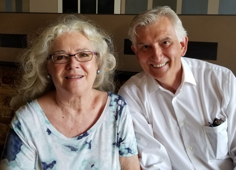 Kathleen Thompson and Mike Nowak out to dinner. Photo courtesy of Nowak 