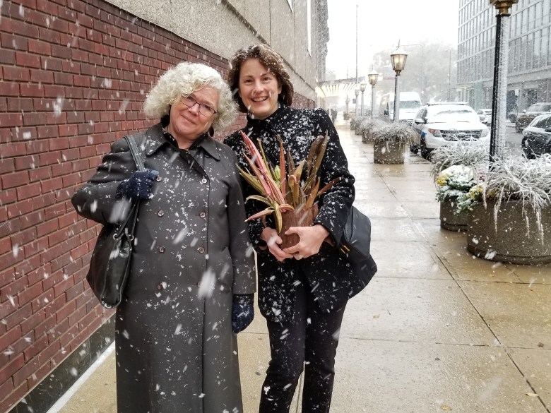 Kathleen Thompson and Peggy Malecki (co-host of The Mike Nowak Show with Peggy Malecki). Photo courtesy of Nowak 