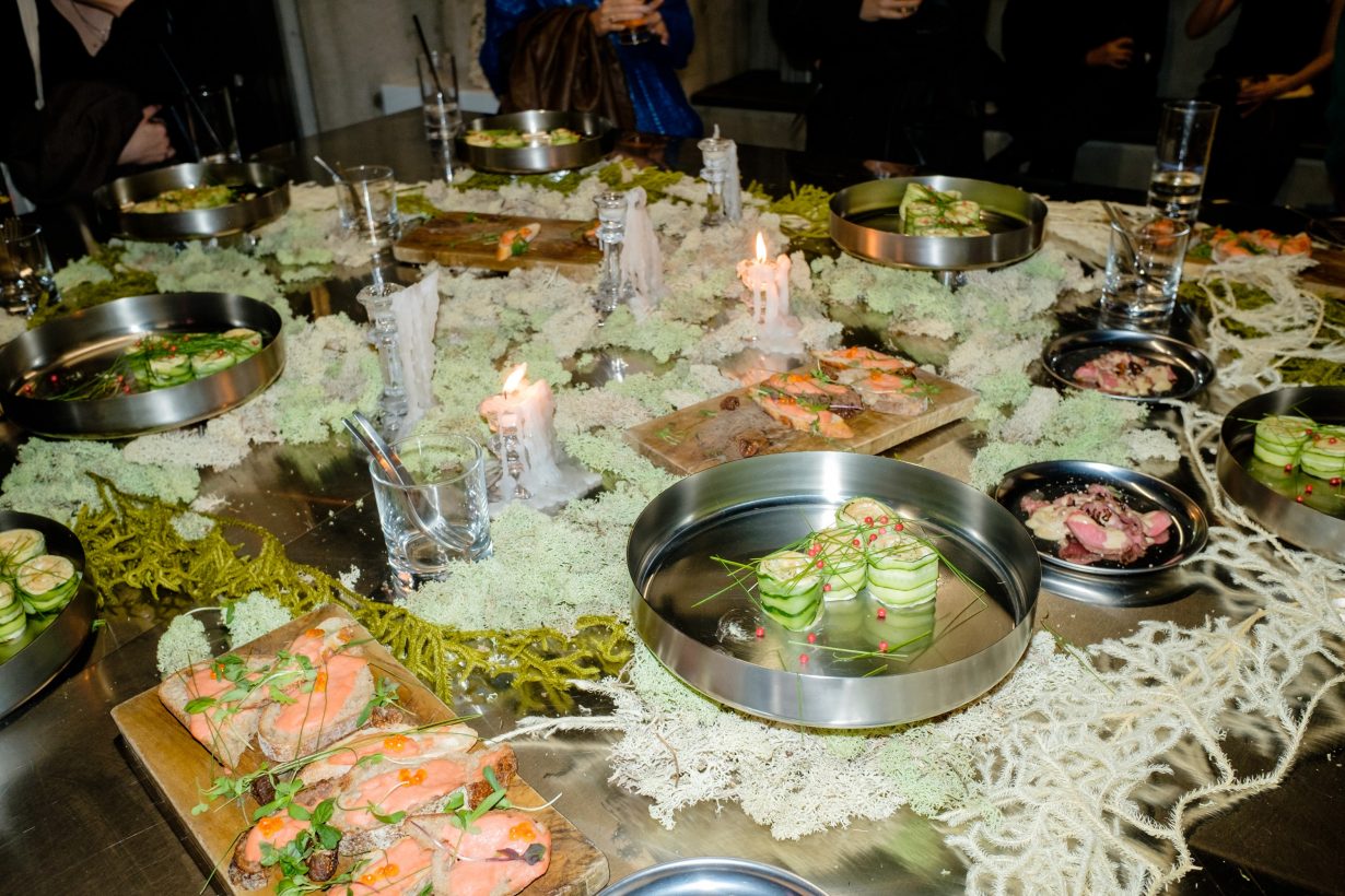 Table spread at Sensescape, catering by Thomas Kim. Photography by Johnny Le