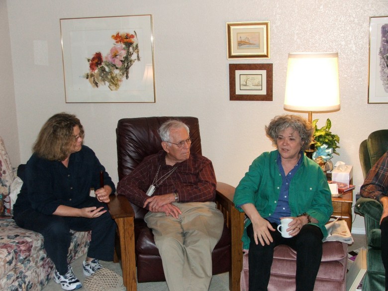 Sister Sara Thompson, father Leslie Thompson and Kathleen Thompson. Photo courtesy of Michael Thompson 