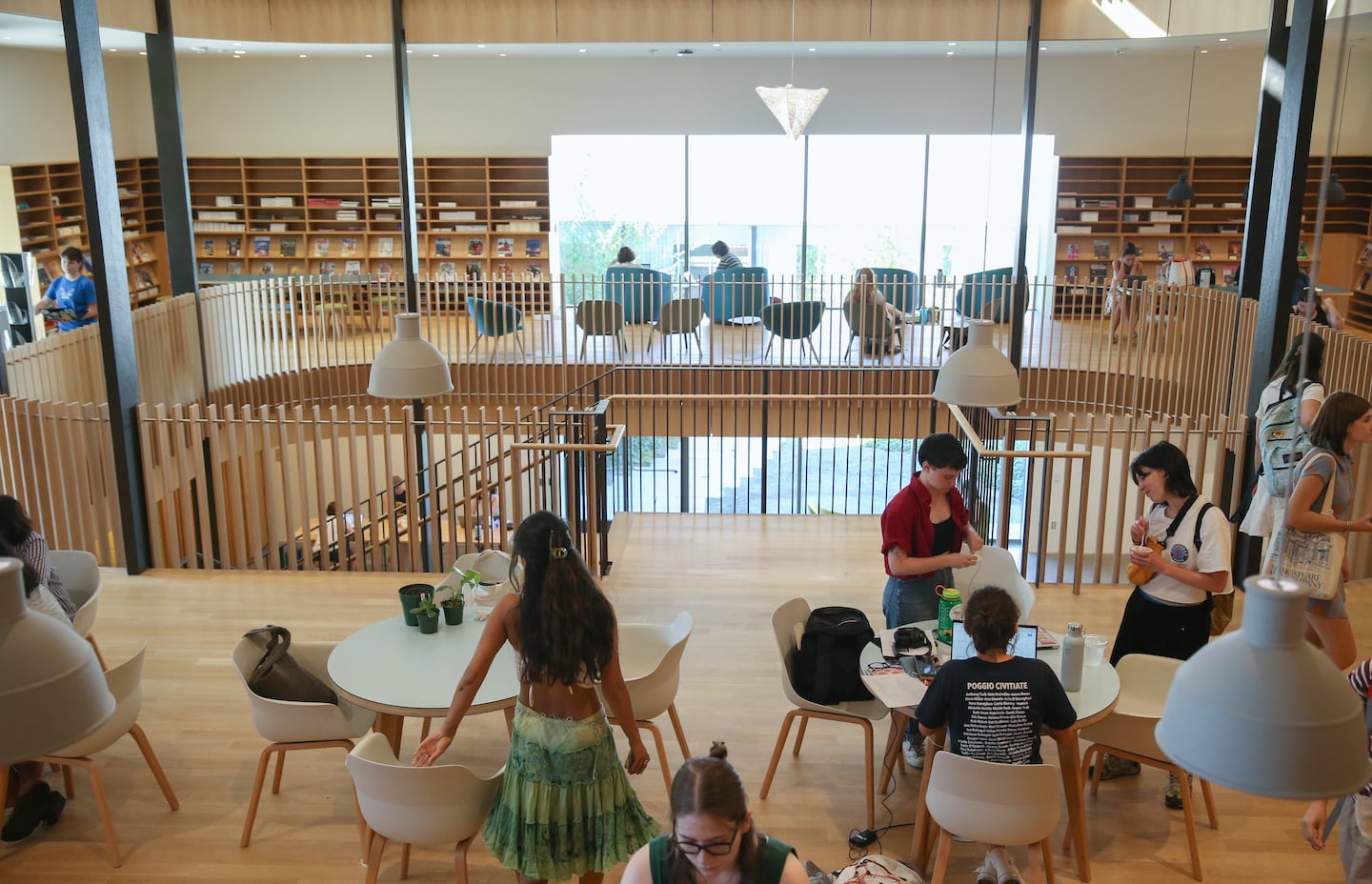 Maya Lin designed Smith College's Neilson library, pictured here in 2023. 