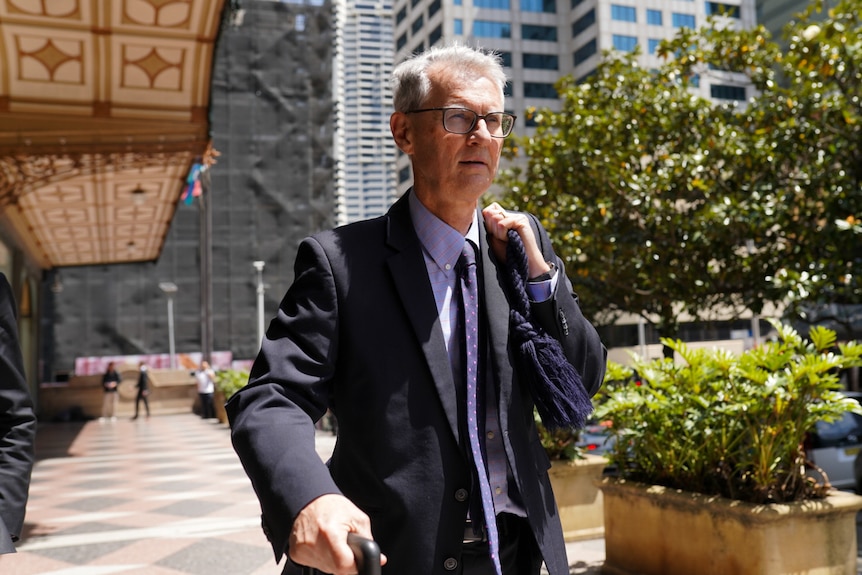 Crown prosecutor Adrian Robertson outside Downing Centre local court
