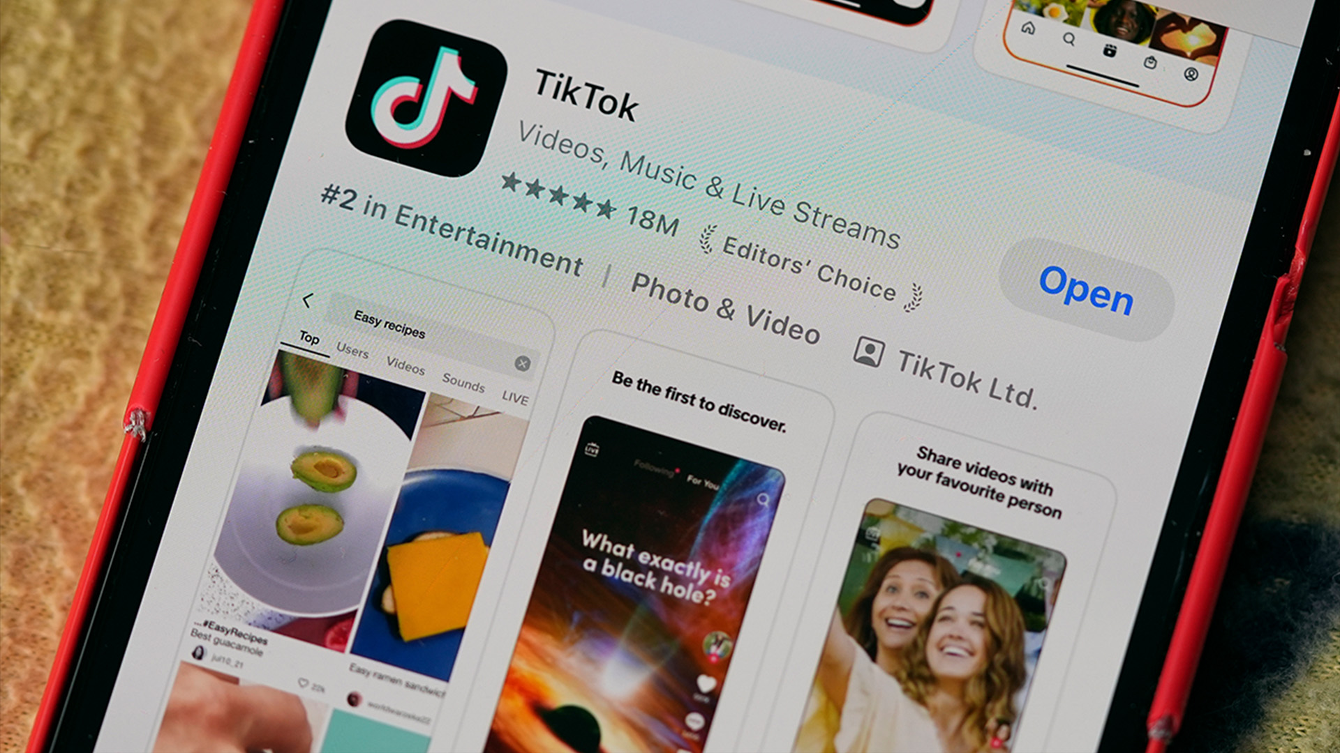 The logo for TikTok is displayed on a mobile phone, Friday, Jan. 17, 2025, in Denver.