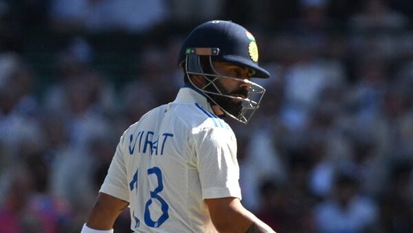 India's Virat Kohli reacts on his dismissal on day two of the fifth Test match between Australia and India at the Sydney Cricket Ground on January 4, 2025. (Photo by Saeed KHAN / AFP) / -- IMAGE RESTRICTED TO EDITORIAL USE - STRICTLY NO COMMERCIAL USE --