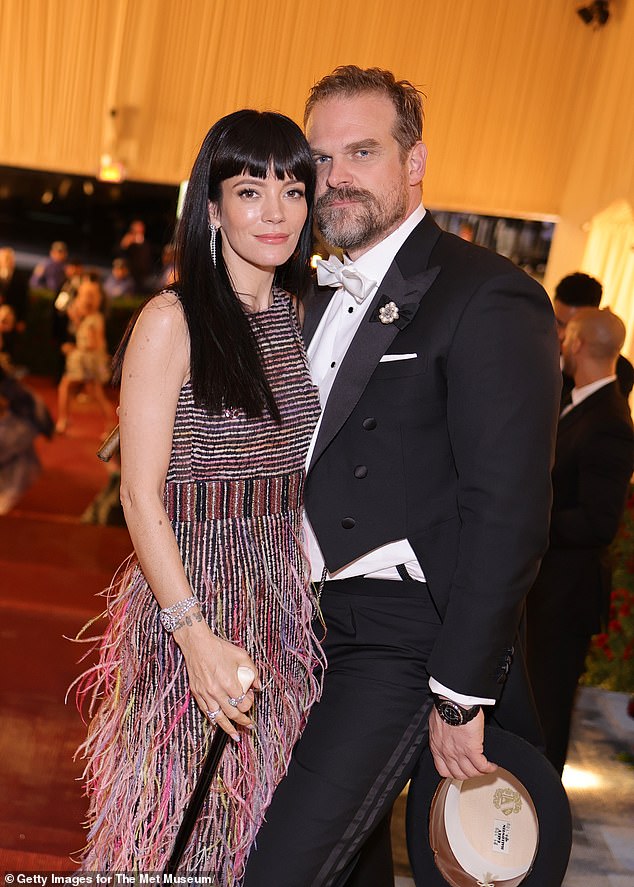 It comes after Lily called time on her marriage to Stranger Things star David in December after discovering he was using the celebrity dating app Raya (pictured together in 2022)