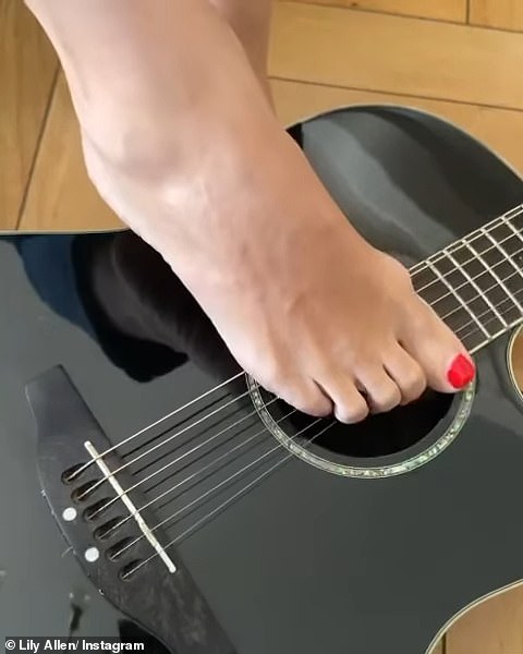 Lily returned to the platform and teased new content was on its way, suggesting it would help fund her musical comeback, by sharing a video of her expertly strumming a guitar with her bare toes