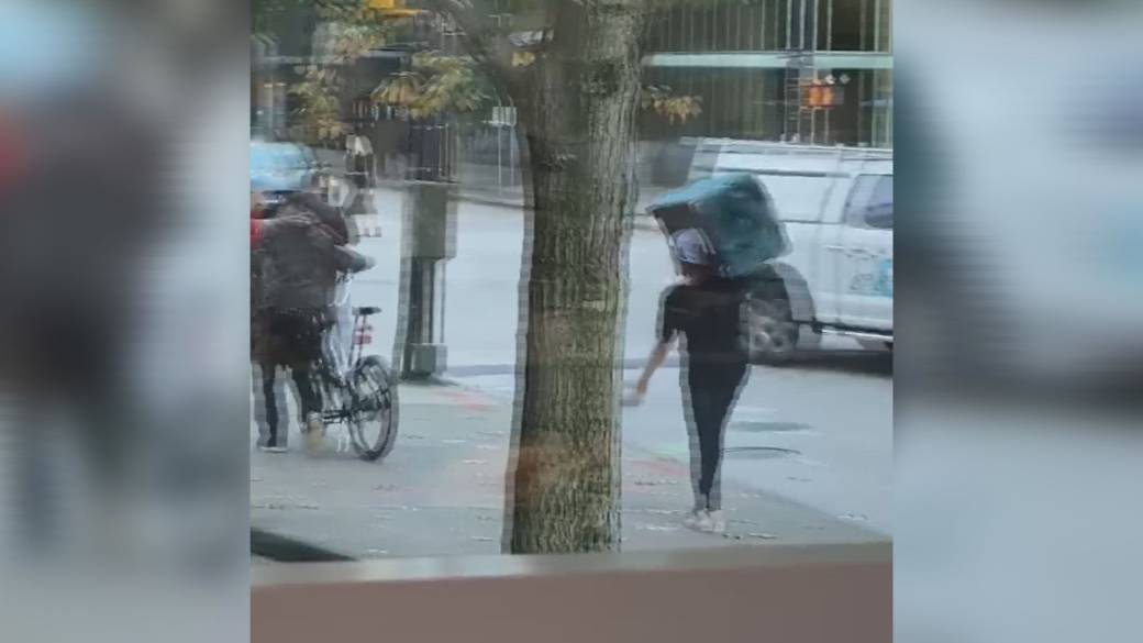 Click to play video: 'Brazen daytime theft from Vancouver boutique caught on camera'