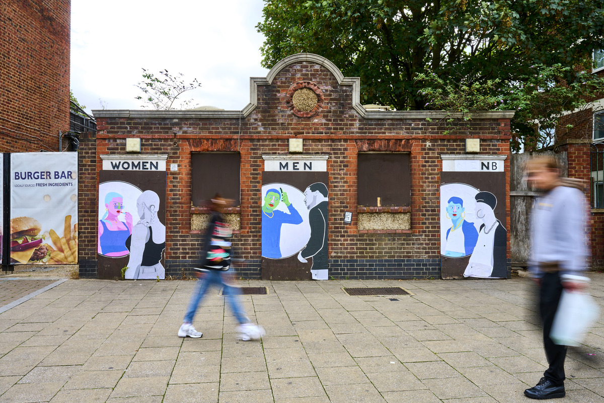 Gender-focused mural.