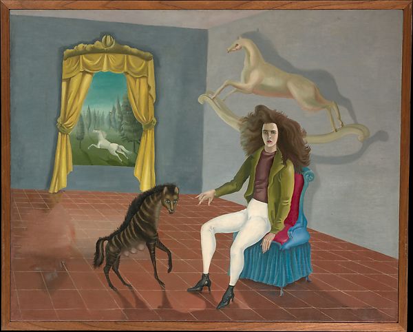 Self-Portrait, Leonora Carrington, ca. 1937–38, oil on canvas, © 2021 Artists Rights Society (ARS), New York