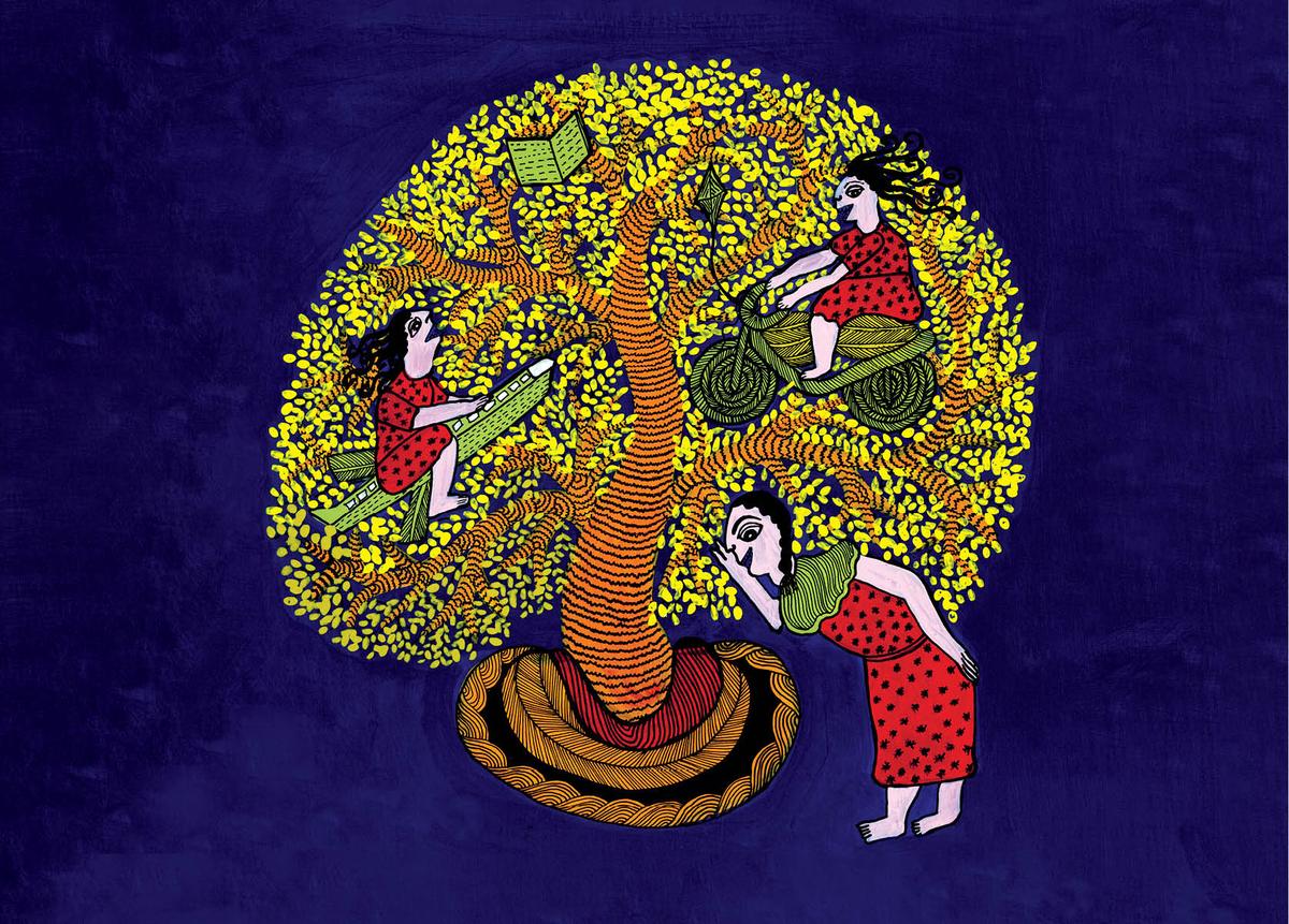 Japani Shyam’s Gond artwork themed on ‘Assert’ Japani Shyam’s Gond artwork themed on ‘Assert’