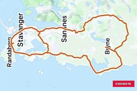 An artist dubbed 'Wanksy' after creating the world's biggest manhood on a map by jogging 120 kilometers in the shape of a penis is launching his own memecoin. Note: Licensed photo.