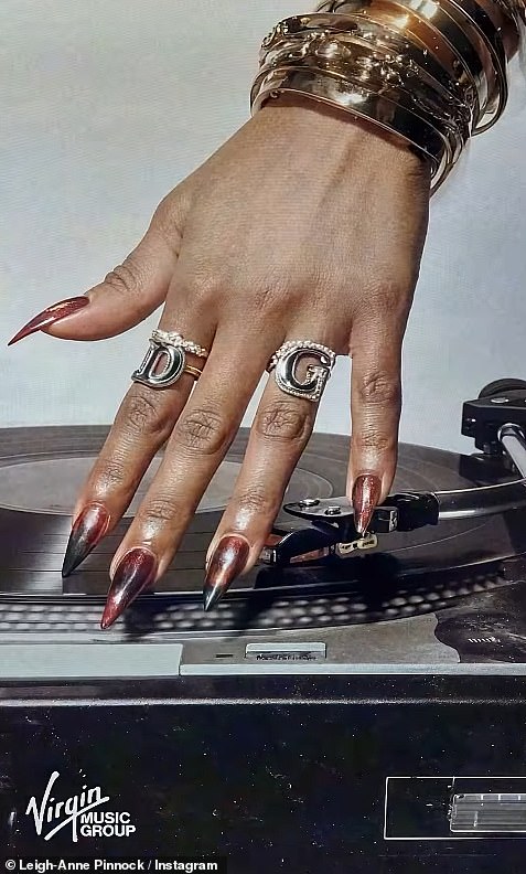 In a new clip teasing the music, Leigh-Anne's hand was seen beside a record player which had 'Virgin Music Group' written on it, suggesting she has made the move to the label - which works as a partner to independent artists