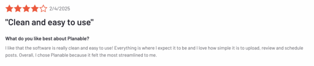 g2 review planable