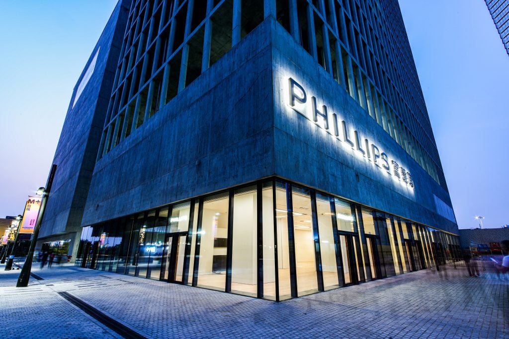 Phillips New Asia headquarters in West Kowloon Cultural District, Hong Kong. Courtesy of Phillips.
