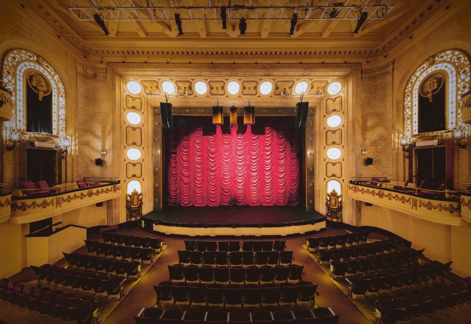 The renovated Studebaker Theater now hosts scores of events, including the beloved radio show 'Wait Wait... Don't Tell Me.' Credit: Provided The interior of the Studebaker Theater