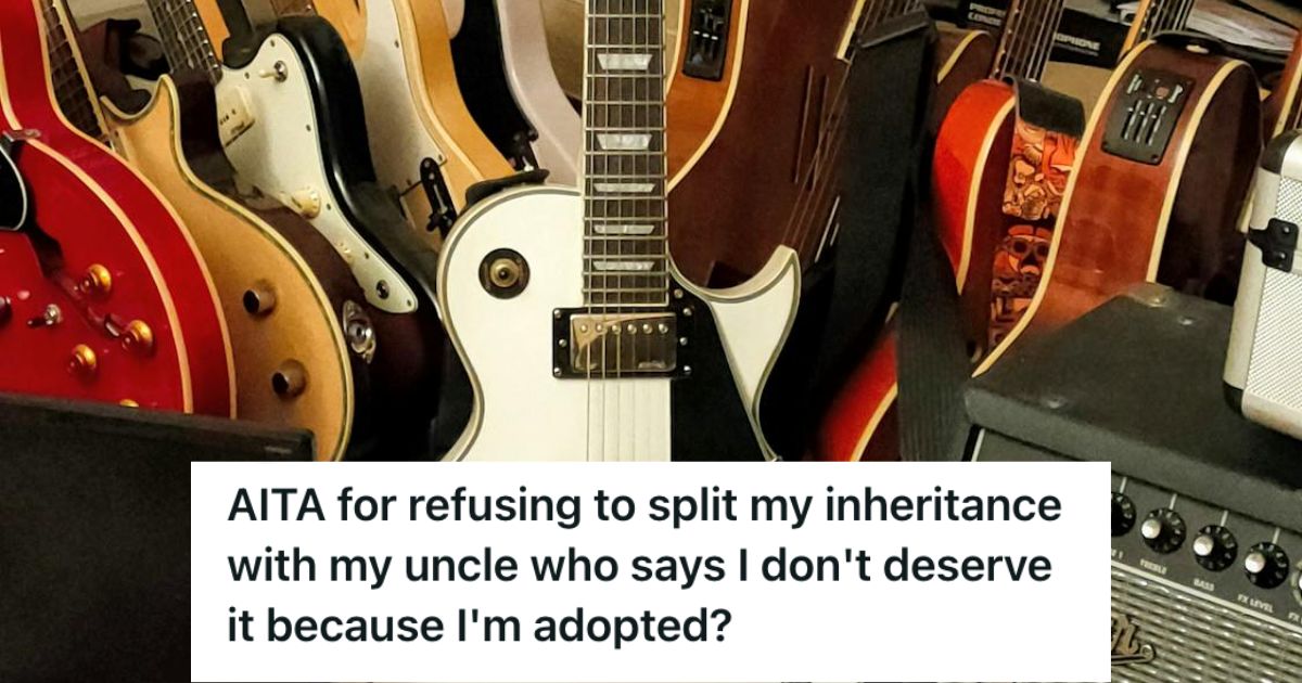 Man Inherited His Grandpa’s Guitars Because They Both Share A Love For Music, But His Uncle Wants The Guitars So He Can Sell Them A collection of vintage guitars