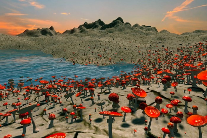 Wet sunlight Paradis “pomme de terre” 3D, 2024, by Petra Cortright