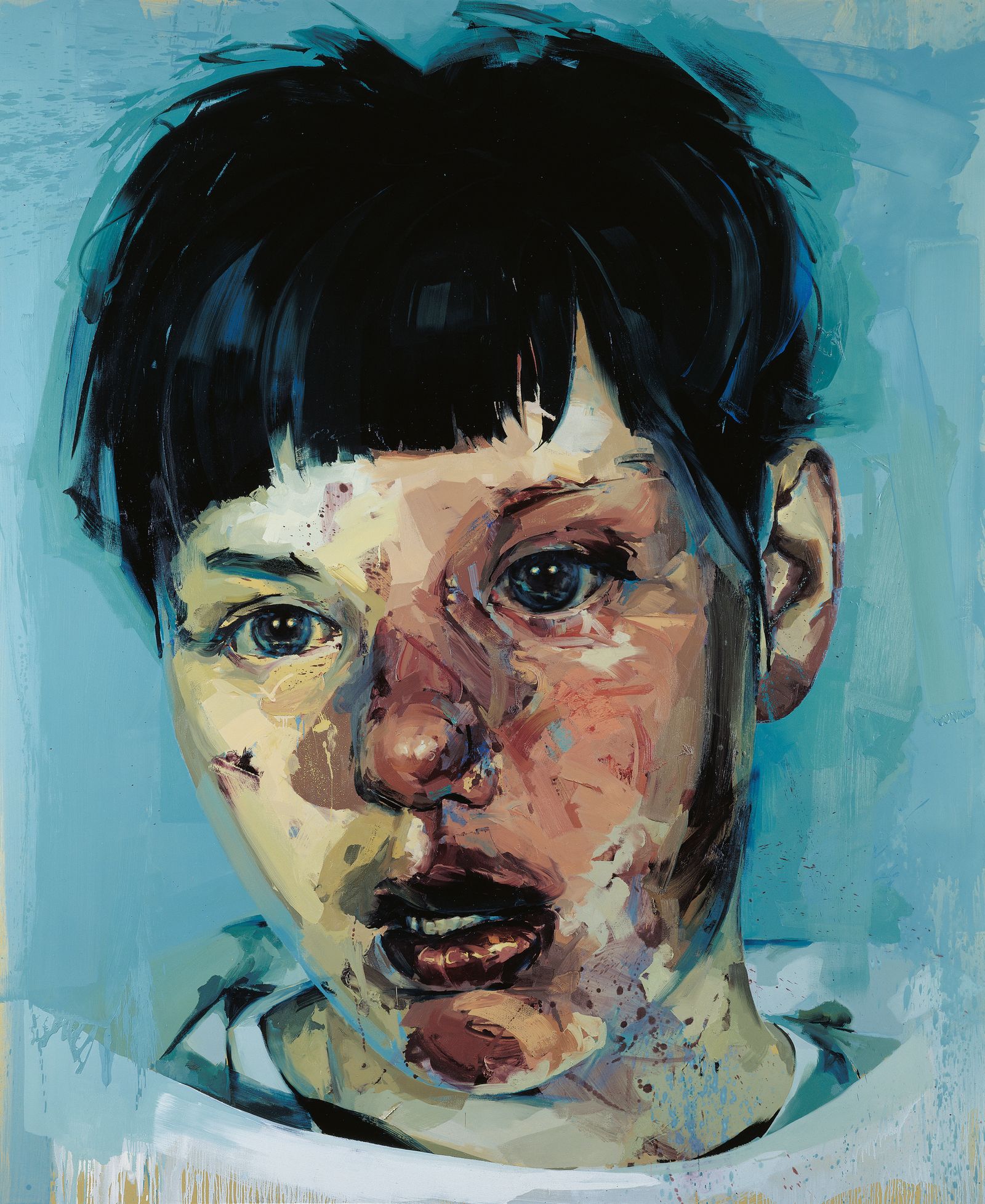 Image may contain Art Painting Face Head Person Photography Portrait and Modern Art